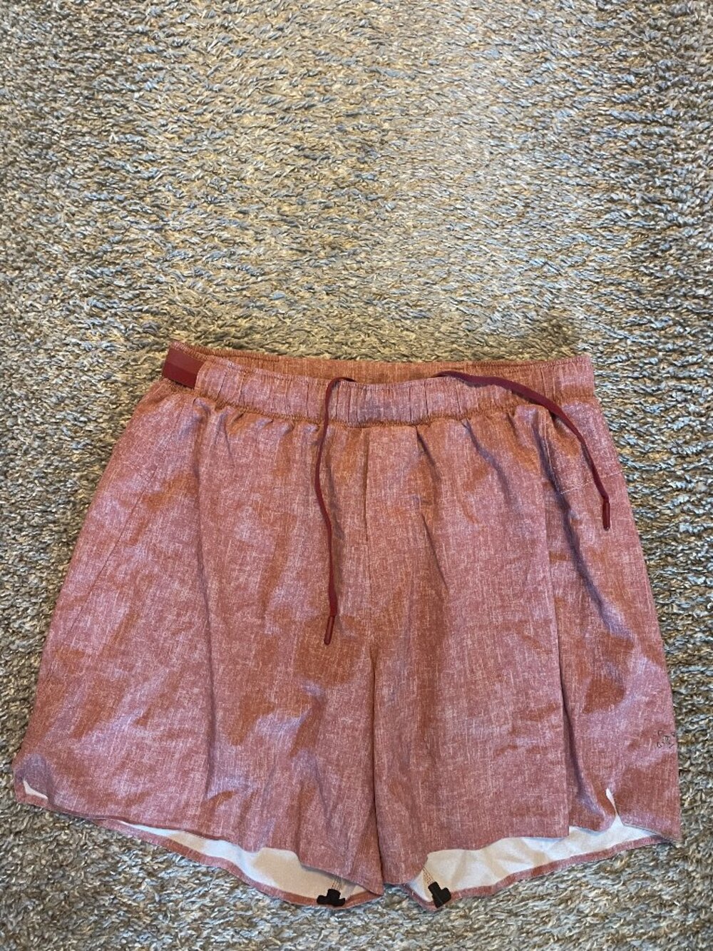 Lululemon Surge Short *Liner 6" Sunbleached Cayenne Multi Sz Large.